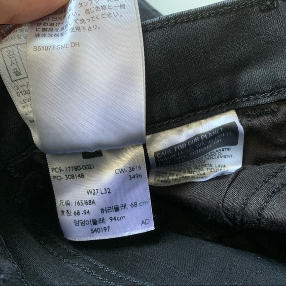 Levi’s 710 black super skinny jeans - Picture 7 of 7